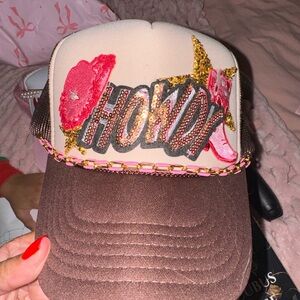 Custom made HOWDY trucker hat